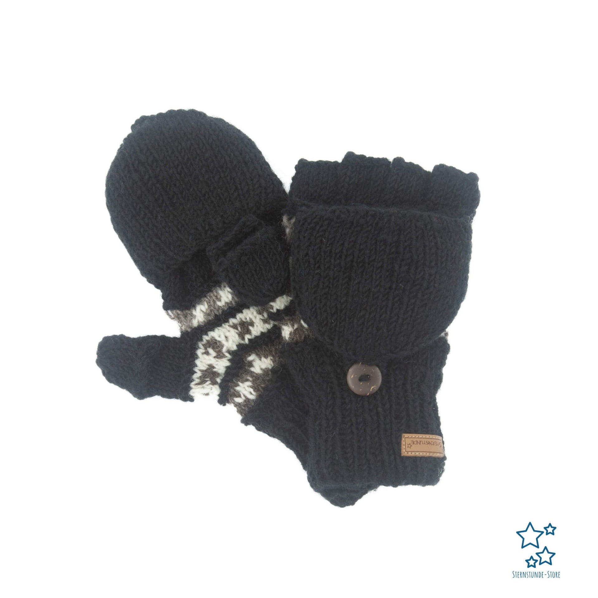 Wool folding gloves in pretty colors for women (model Anita) – Sternstunde